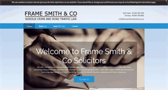 Desktop Screenshot of framesmithsolicitors.co.uk